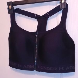 Under armor zip up sports bra